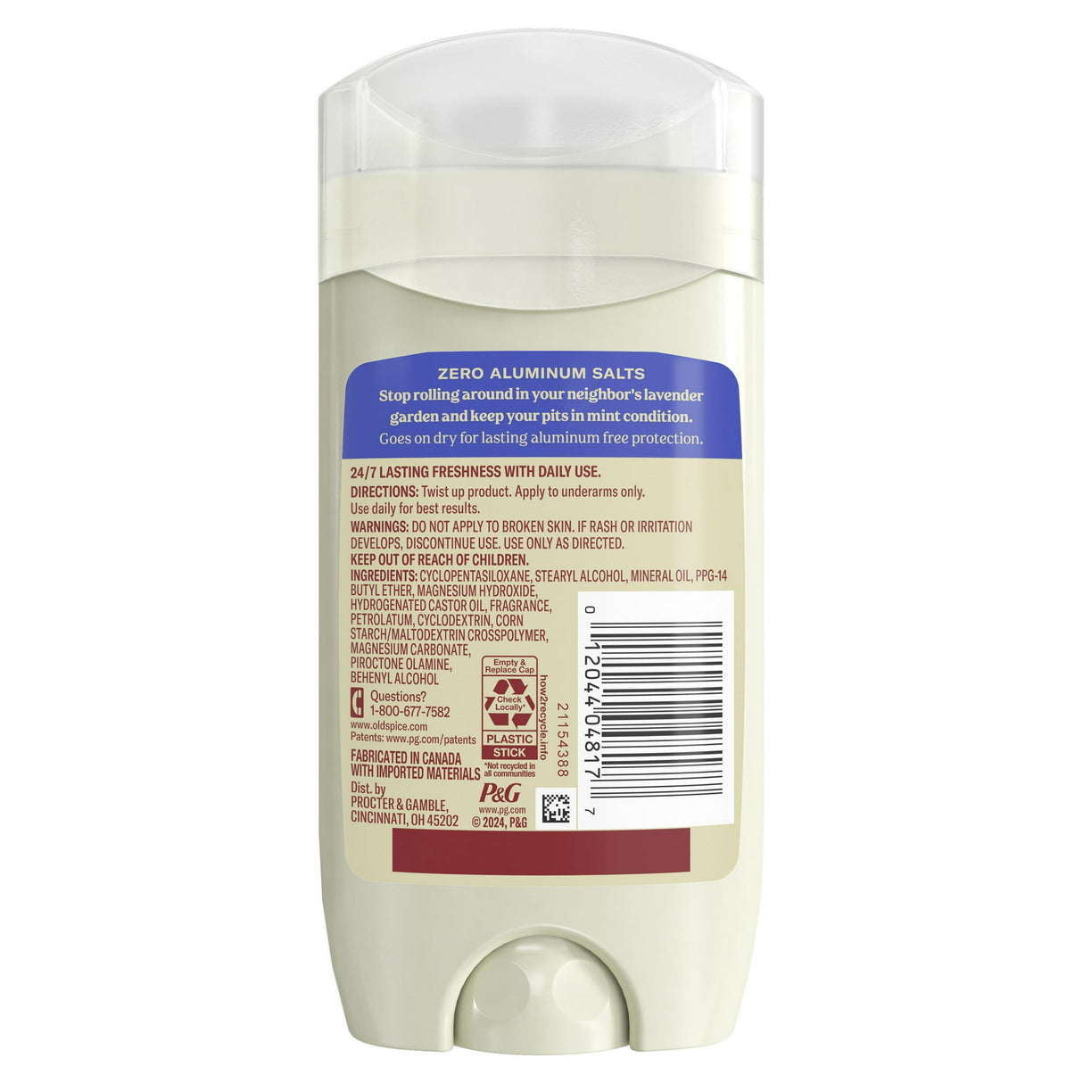 Old Spice Men s Deodorant Gentleman s Blend Invisible Solid Stick Lavender & M 3 oz(Pack of 12)