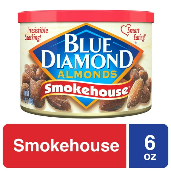 Blue Diamond Almonds, Smokehouse variety 6 OZ (Pack of 12)