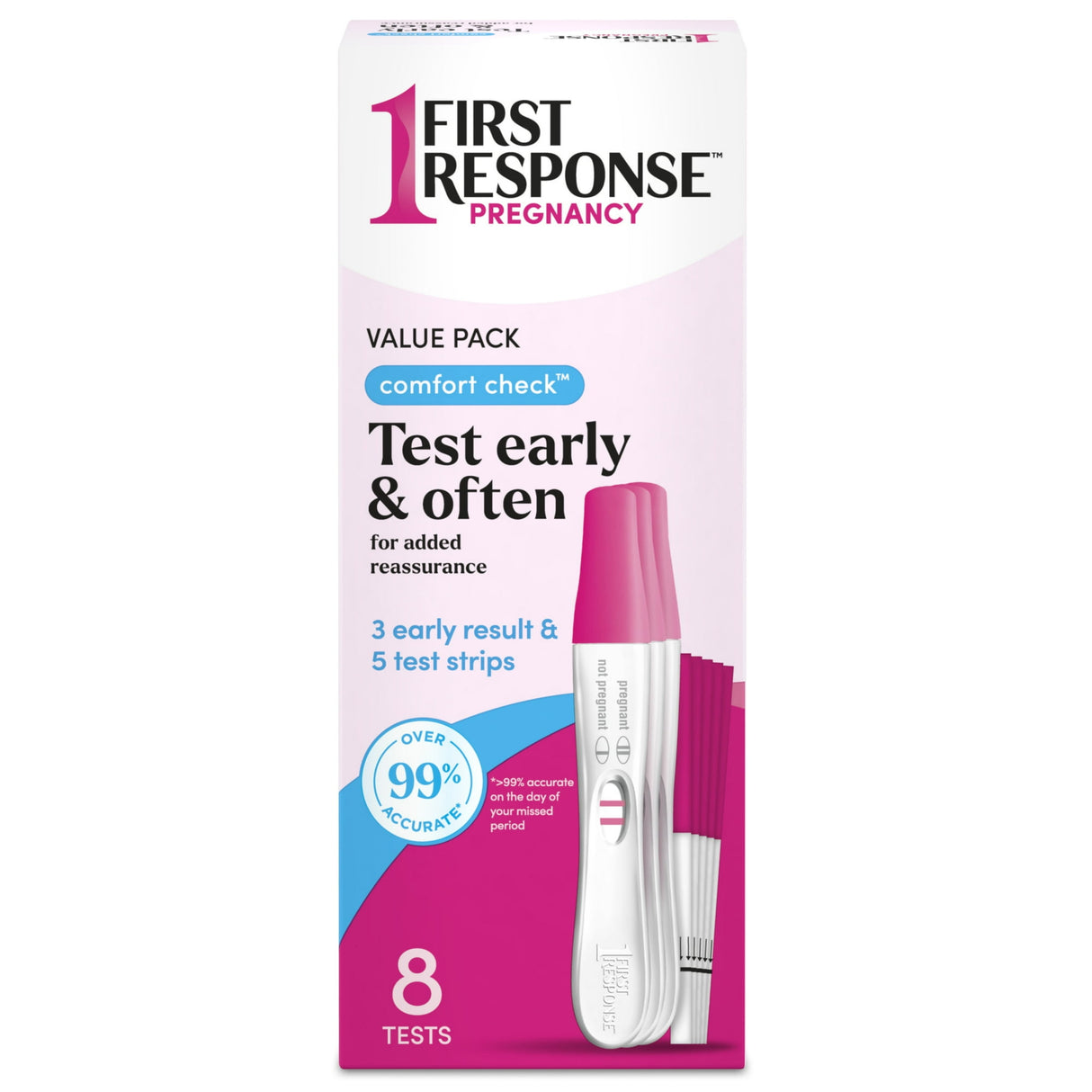 First Response Comfort Check Pregnancy Test (Pack of 12)