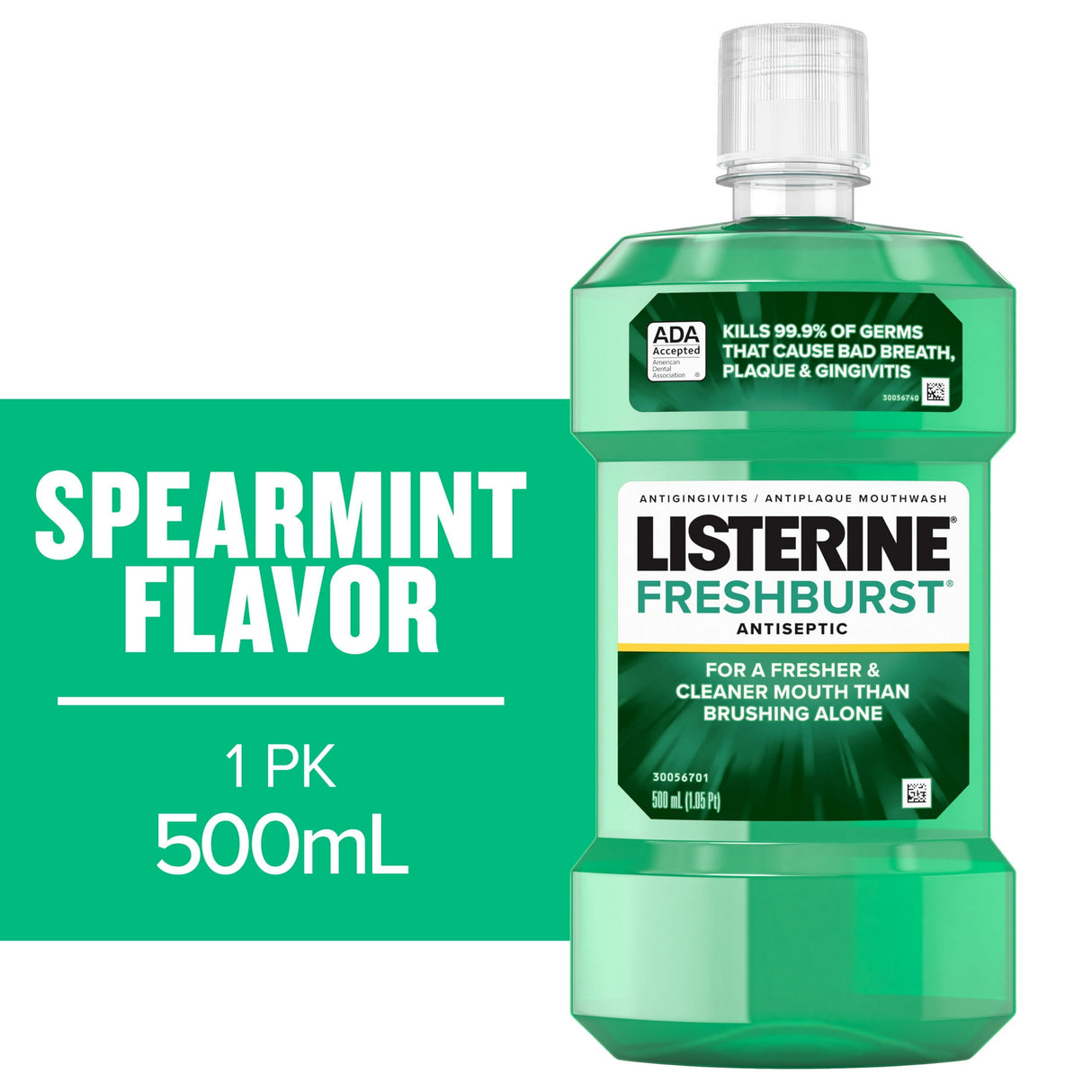 Listerine Antiseptic Mouthwash, Fresh Burst, 500 Ml (Pack Of 6)