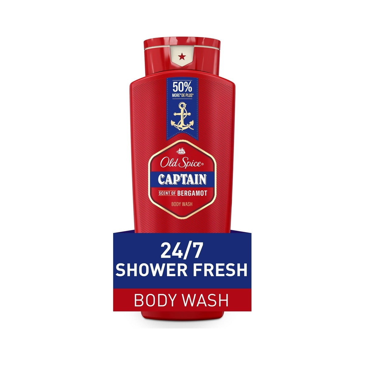 Old Spice Red Collection Body Wash Captain 24 Fl Oz (Pack of 4)