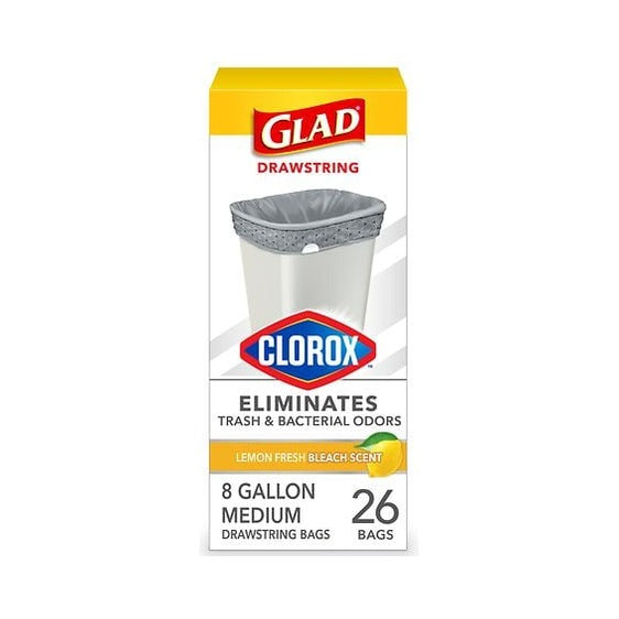 Glad Drawstring Medium Trash Bags 8 Gallon (Pack of 6) - view 2