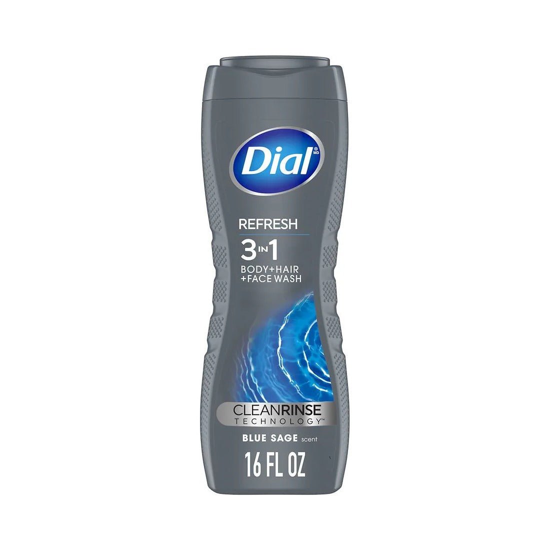 Dial Refresh 3-in-1 Men's Body Wash 16 Oz (Pack of 6) - view 2