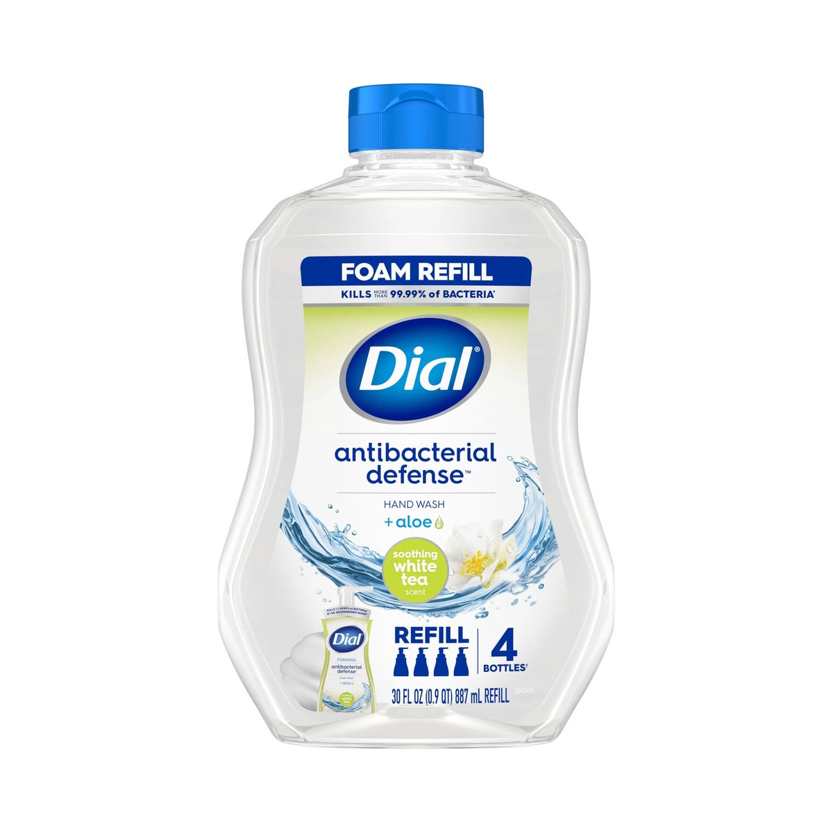 Dial Antibacterial Defense White Tea 30 Oz (Pack of 4)