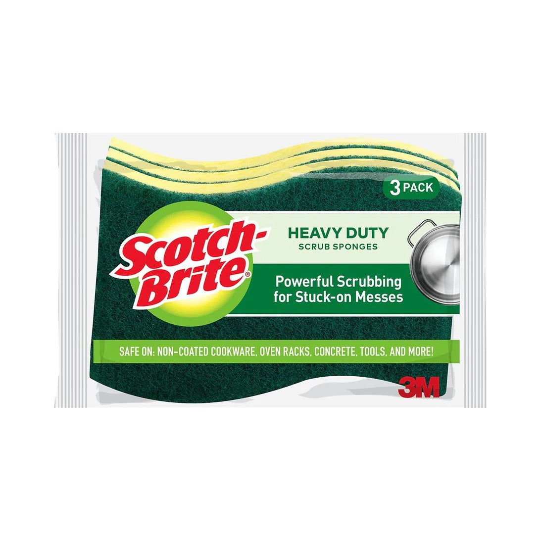Scotch-Brite Heavy Duty Scrub Sponges 1.7 Lb (Pack of 8)