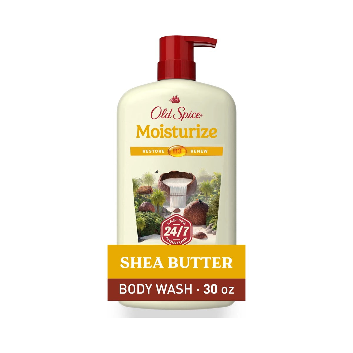 Old Spice Men's Body Wash Shea Butter 30 Oz (Pack of 4) - view 2