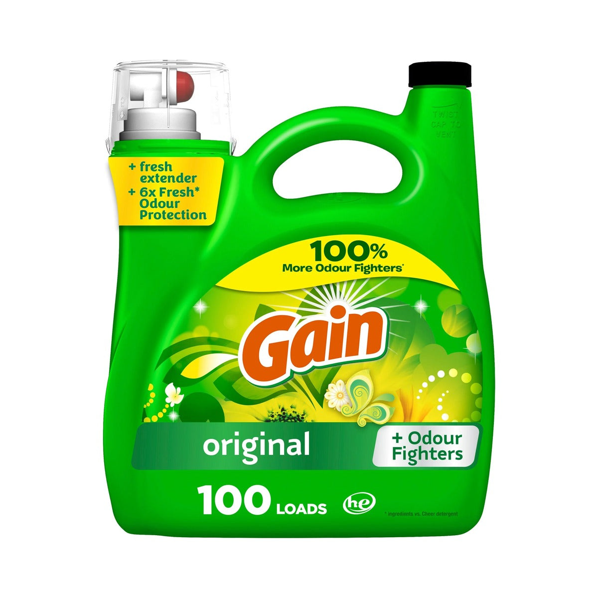 Gain Original Liquid Laundry Detergent 144 Fl Oz (Pack of 4)