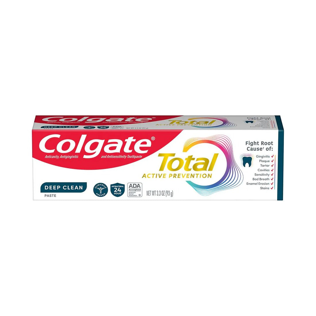 Colgate Total Active Prevention Deep Clean 3.3 Oz (Pack of 24)
