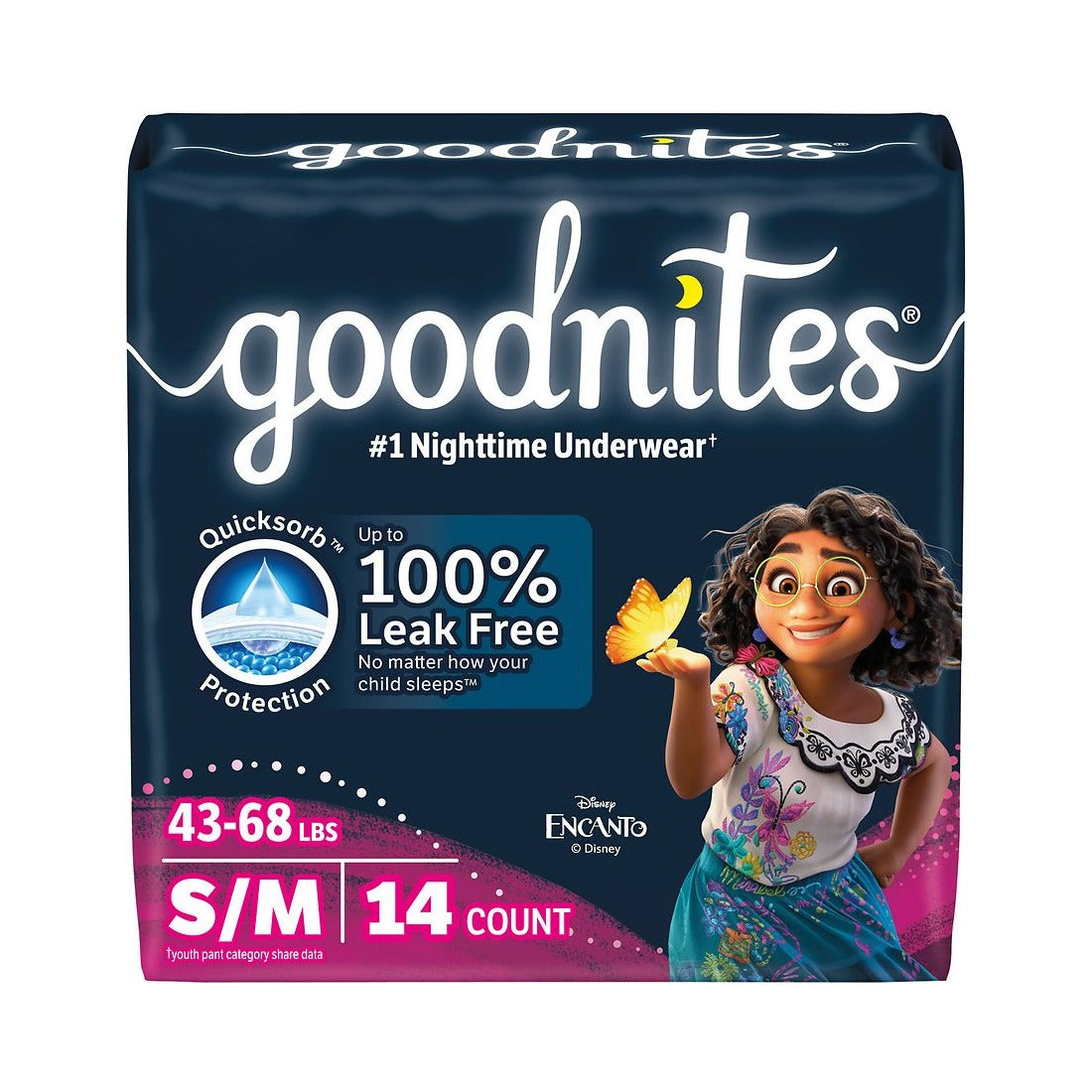 GoodNites Girls' Nighttime Underwear Size S/M (Pack of 4) - view 3