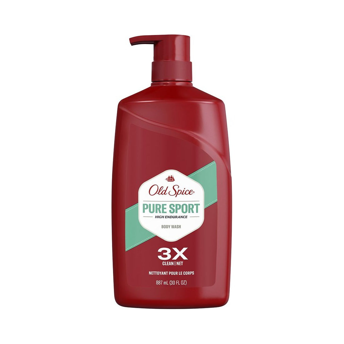 Old Spice High Endurance Body Wash Pure Sport 33.4 Oz (Pack of 4)