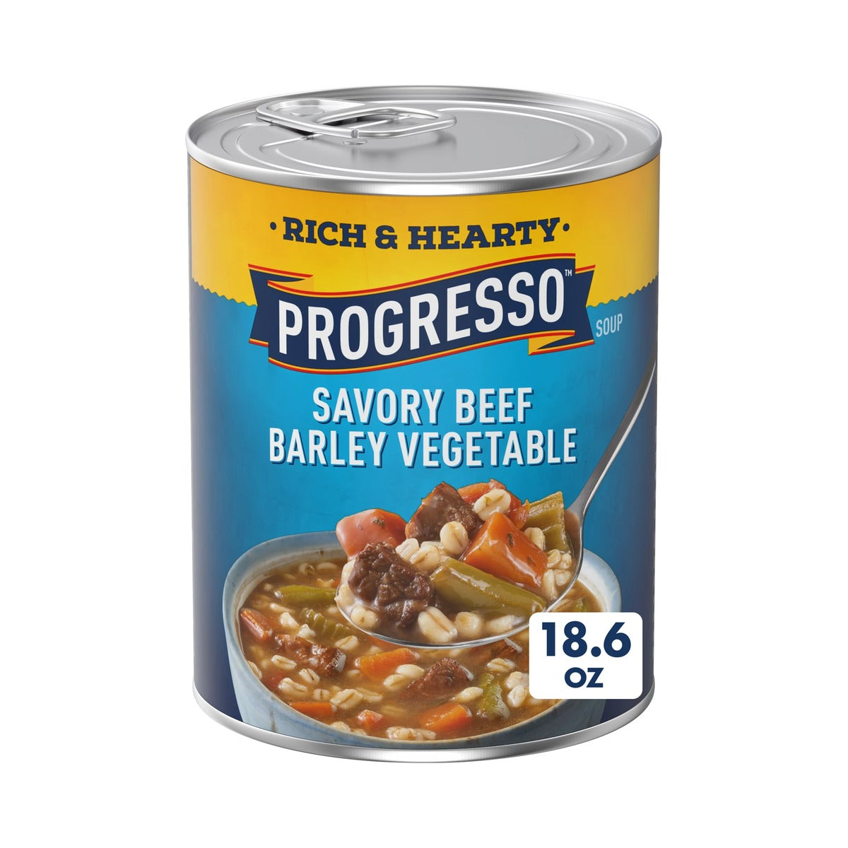 Progresso Rich & Hearty Savory Beef Barley Vegetable Soup 18.6 Oz (Pack of 12) - view 2