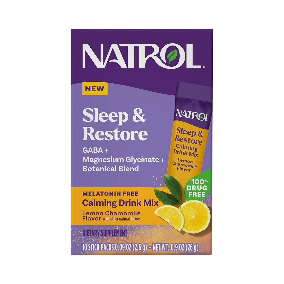 Natrol Sleep & Restore Calming Drink Mix (Pack of 12)
