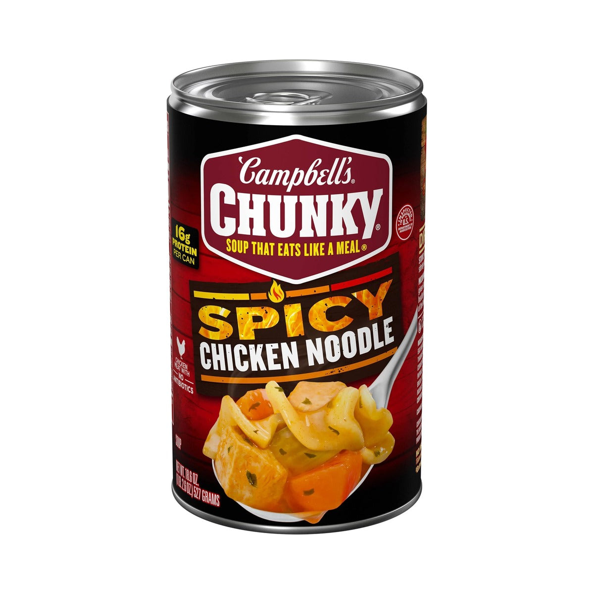 Campbell's Chunky Spicy Chicken Noodle Soup 18.6 Oz (Pack of 12)