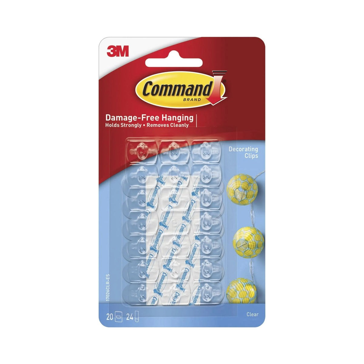 Command Clear Decorating Clips (Pack of 36)