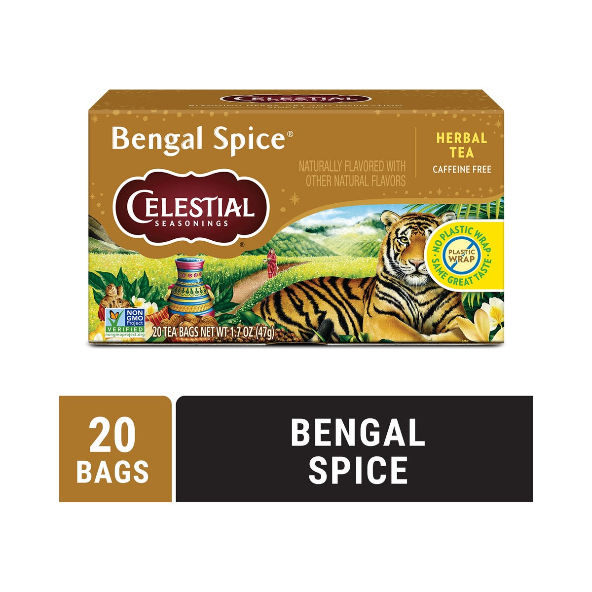 Celestial Seasonings Bengal Spice Herbal Tea 20 Count (Pack of 6)