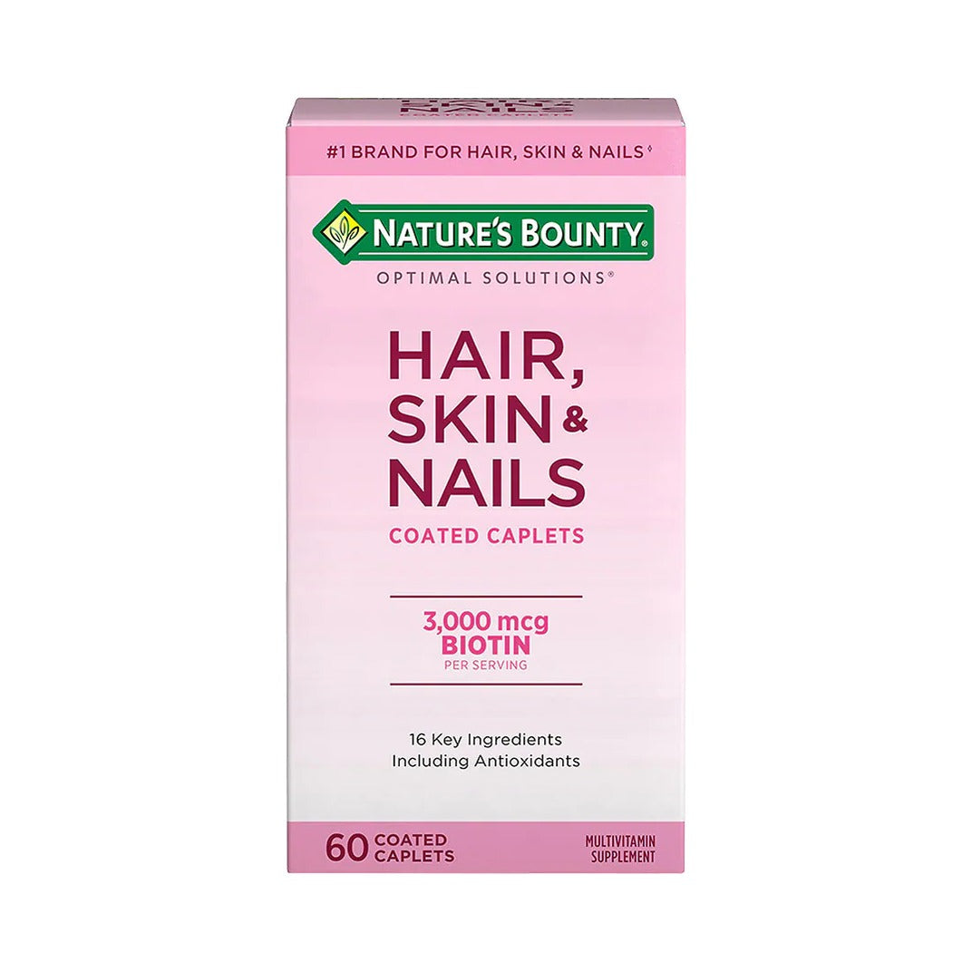 Nature's Bounty Optimal Solutions Hair Skin & Nail 60 Ct (Pack of 24)