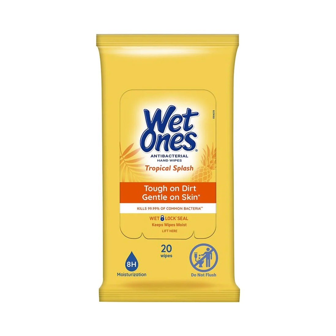Wet Ones Antibacterial Hand Wipes Tropical 20 Count (Pack of 10) - view 2