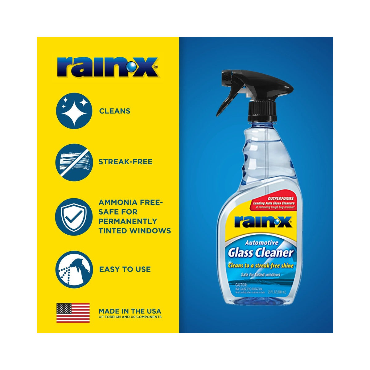 Rain-X Glass Cleaner 23 Oz (Pack of 6)