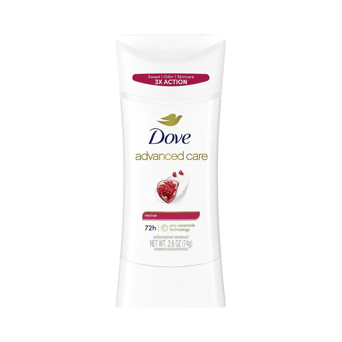 Dove Advanced Care Antiperspirant Deodorant Stick Revive 2.6 Oz (Pack of 12)