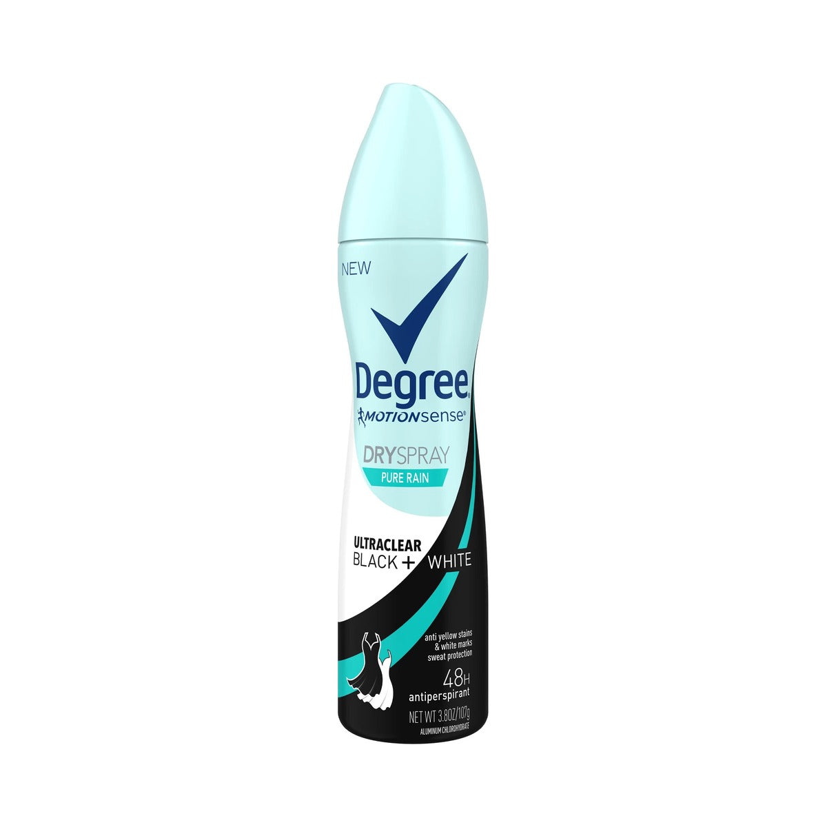 Degree UltraClear Black+White Antiperspirant 3.8 Oz (Pack of 12)