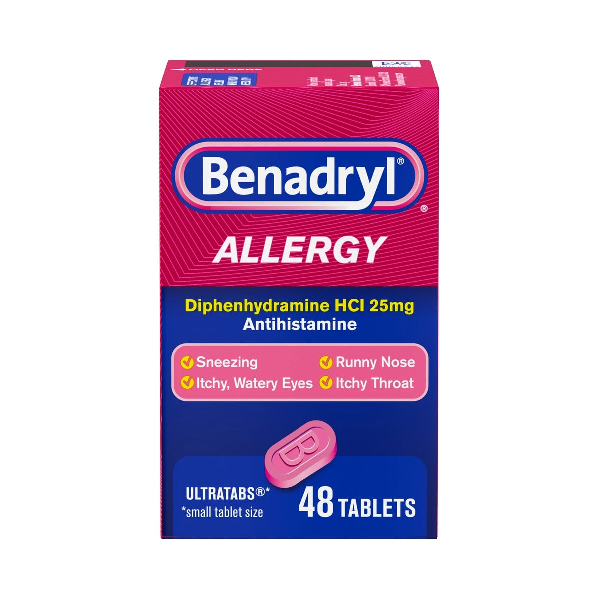 Benadryl Ultra Allergy Relief Tablets 48ct (Pack of 72)