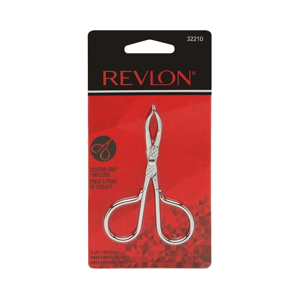 Revlon Slant Tip Scissor Handle Tweezer (Pack of 72)