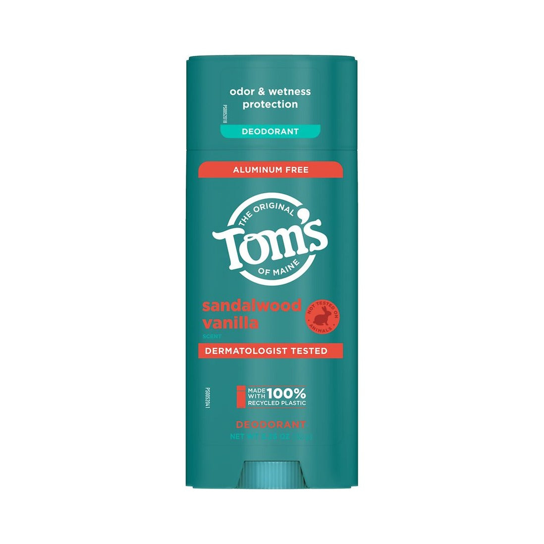 Tom's Of Maine Deodorant Sandalwood Vanilla 3.25 Oz (Pack of 12)