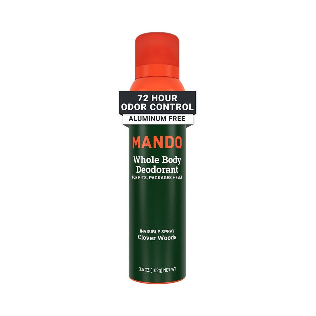 Mando Whole Body Deodorant Spray 3.6 Oz (Pack of 12)