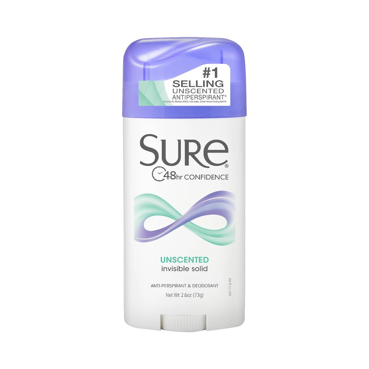 Sure Solid Anti-Perspirant Deodorant Unscented 2.6 Oz (Pack of 12) - view 2