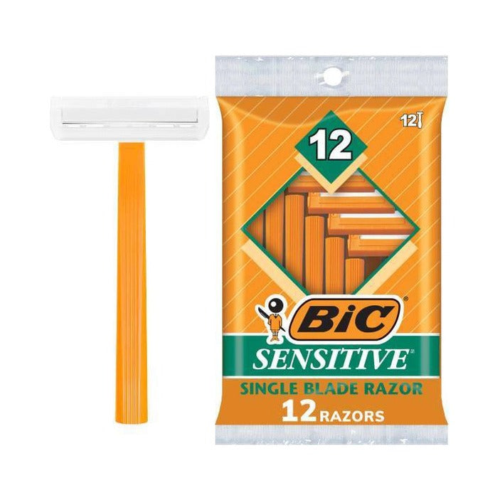 BIC Sensitive Disposable Razors for Men 1 Blade (Pack of 72) - view 2