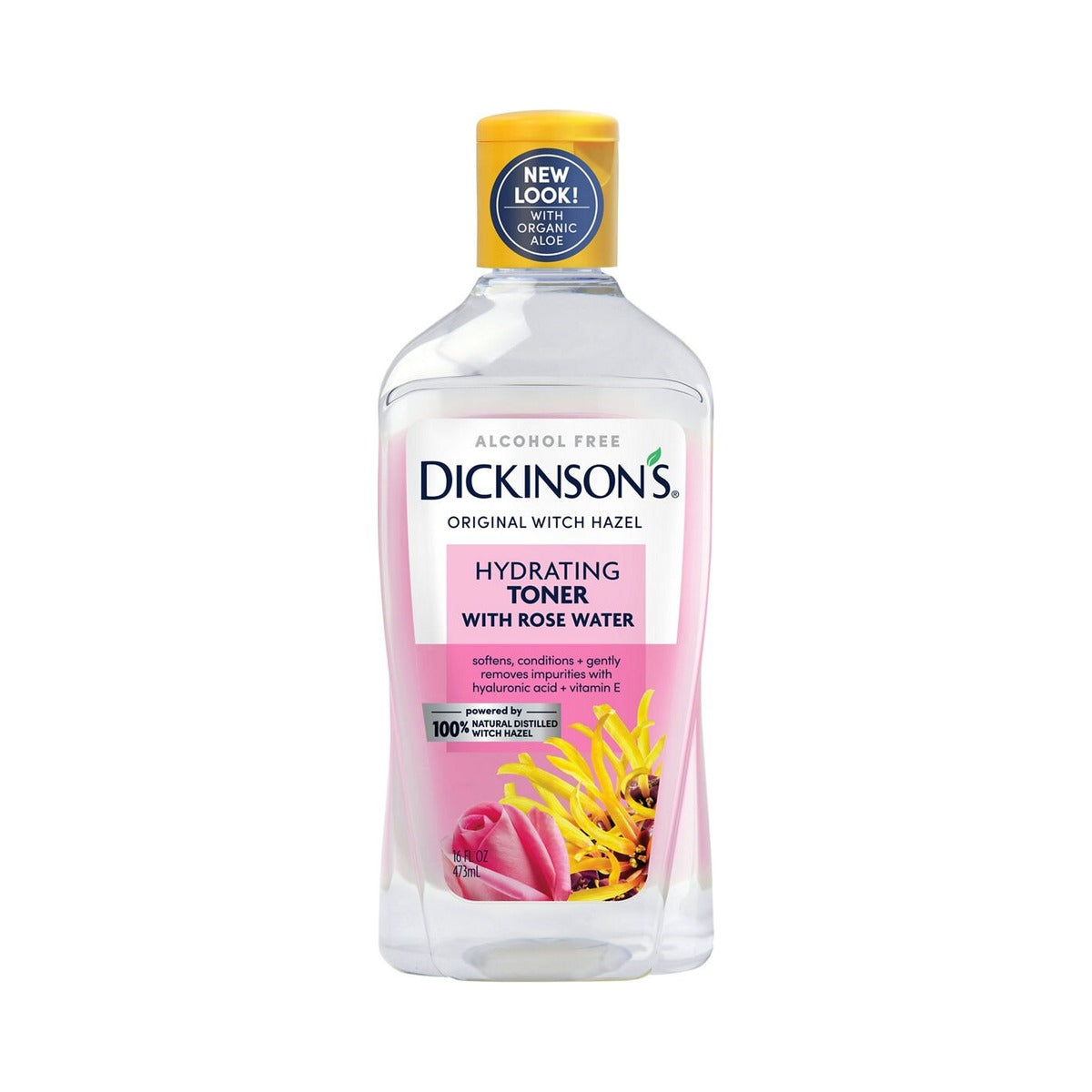 Dickinson's Enhanced Witch Hazel Rosewater Toner 16 fl oz (Pack of 6) - view 2