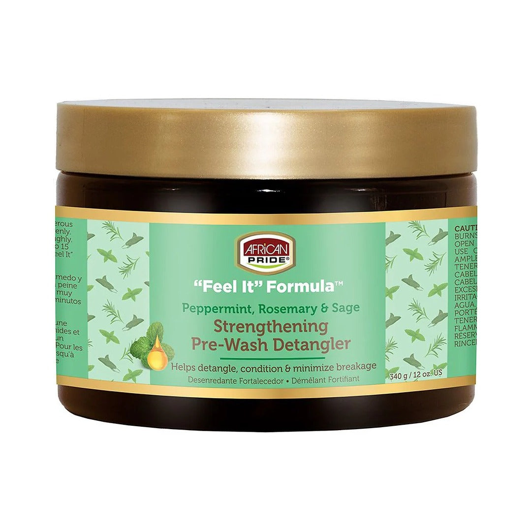 African Pride Feel It Formula Strengthening Detangler 12 Oz (Pack of 6)