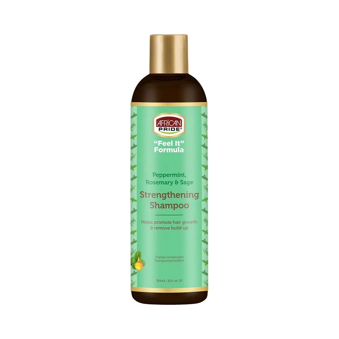 African Pride Feel It Formula Strengthening Shampoo 12 Fl Oz (Pack of 12)