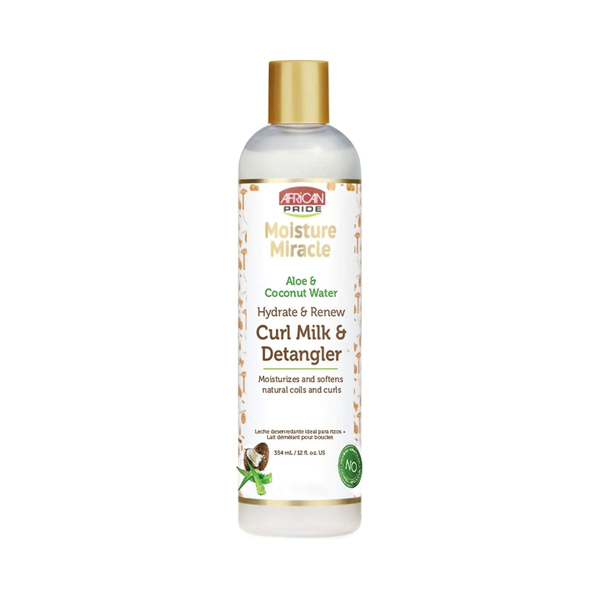 African Pride Moisture Miracle Curl Milk 12 Oz (Pack of 6)