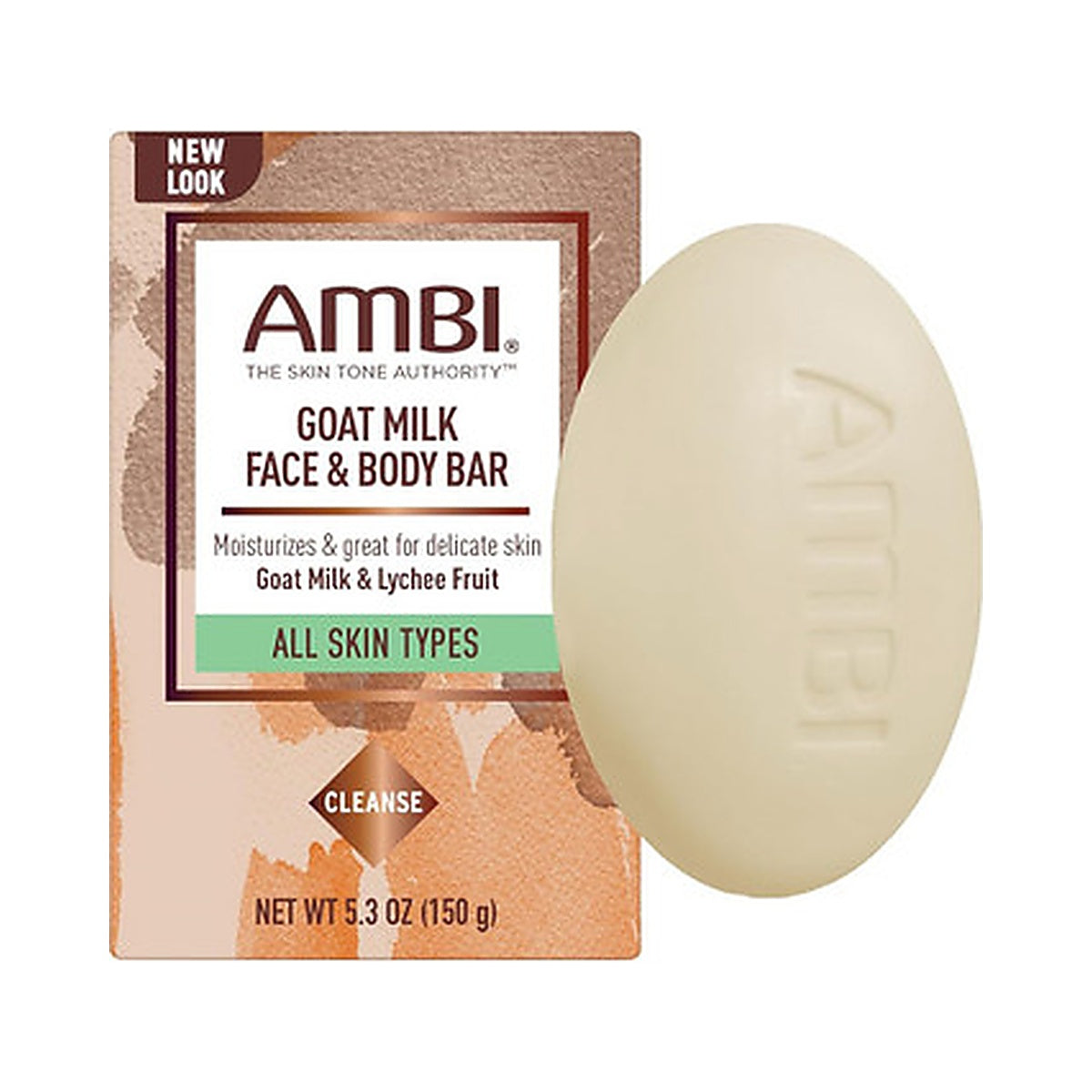 Ambi Goat Milk Face & Body Bar 5.3 Oz (Pack of 24)