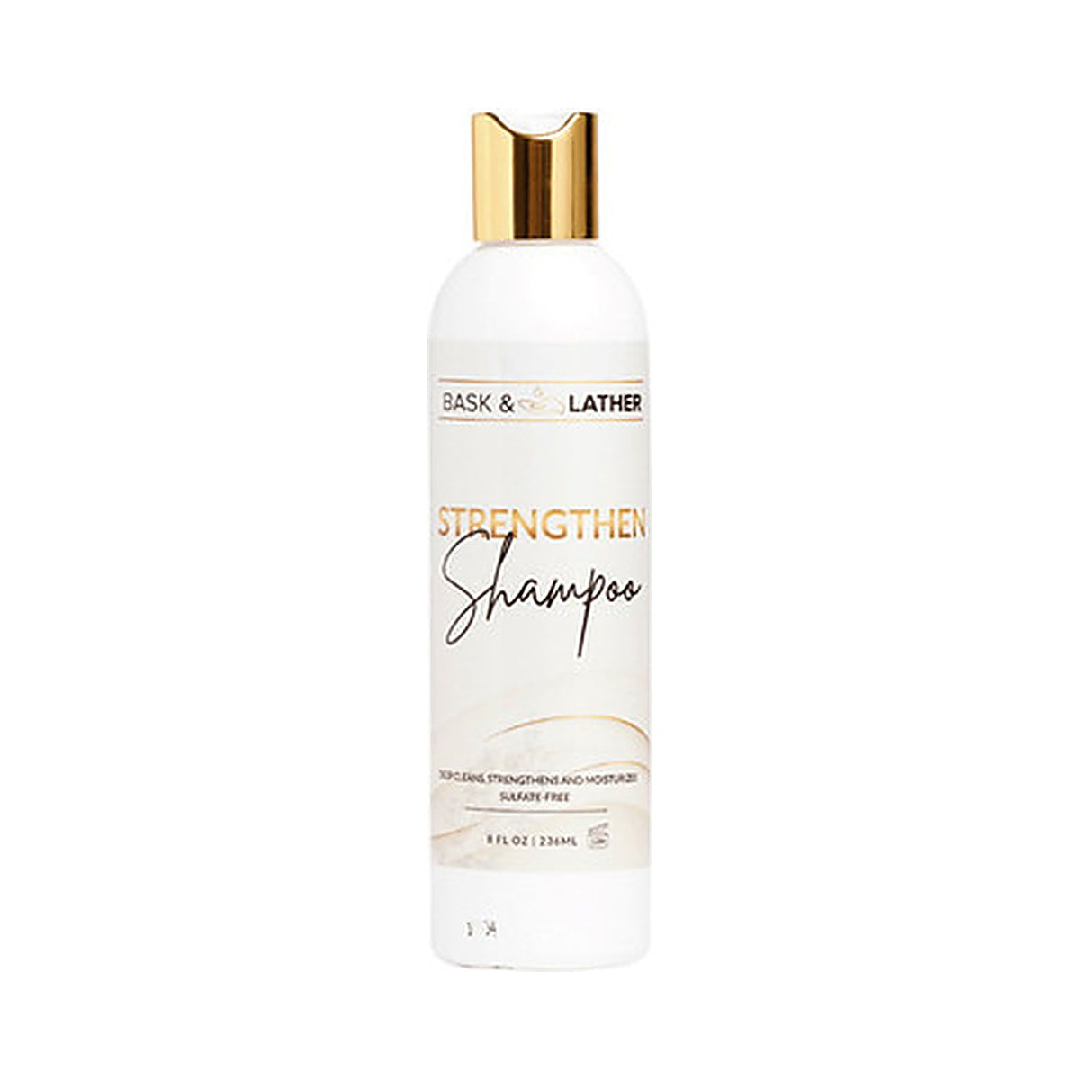 Bask & Lather Strength Shampoo 8 Oz (Pack of 6)