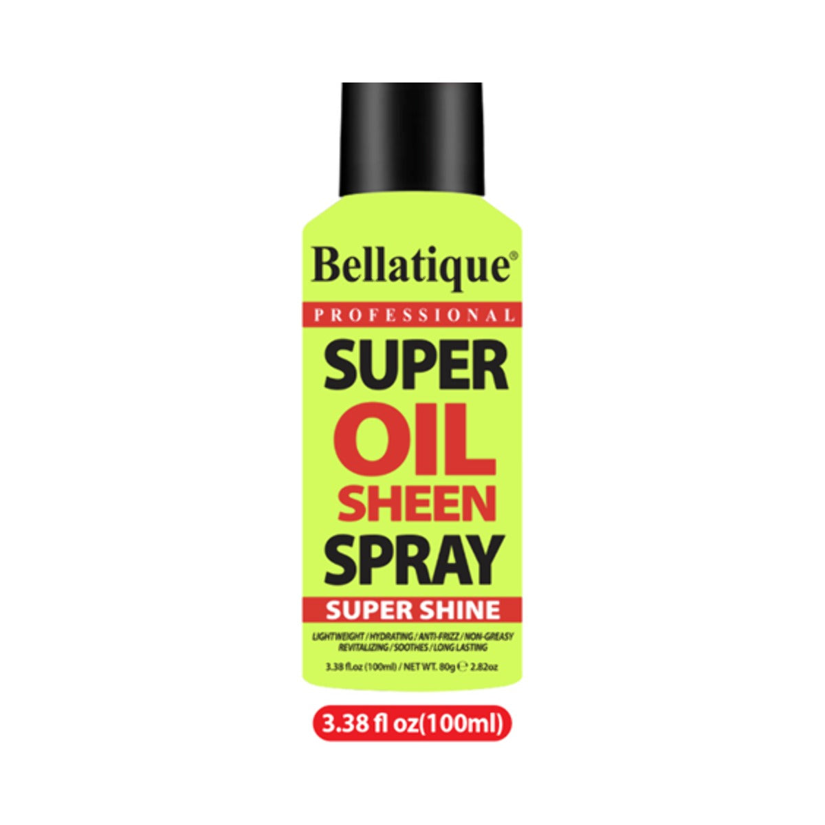 Bellatique Professional Oil Sheen Spray 6.76 Oz (Pack of 48)