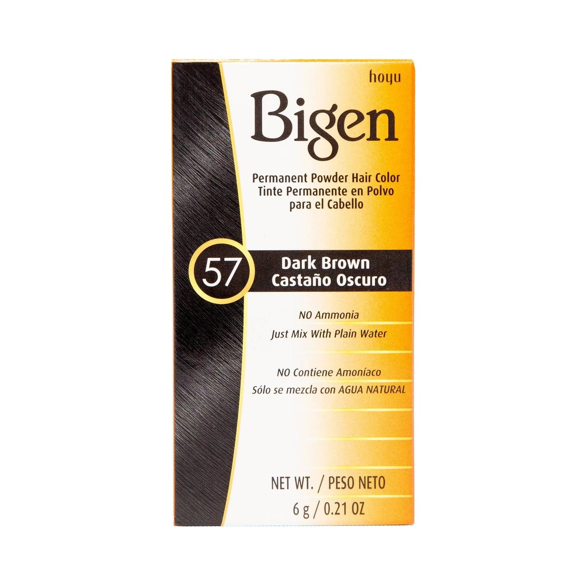 Bigen Permanent Powder Hair Color 57 Dark Brown .21 Oz (Pack of 36) - view 3