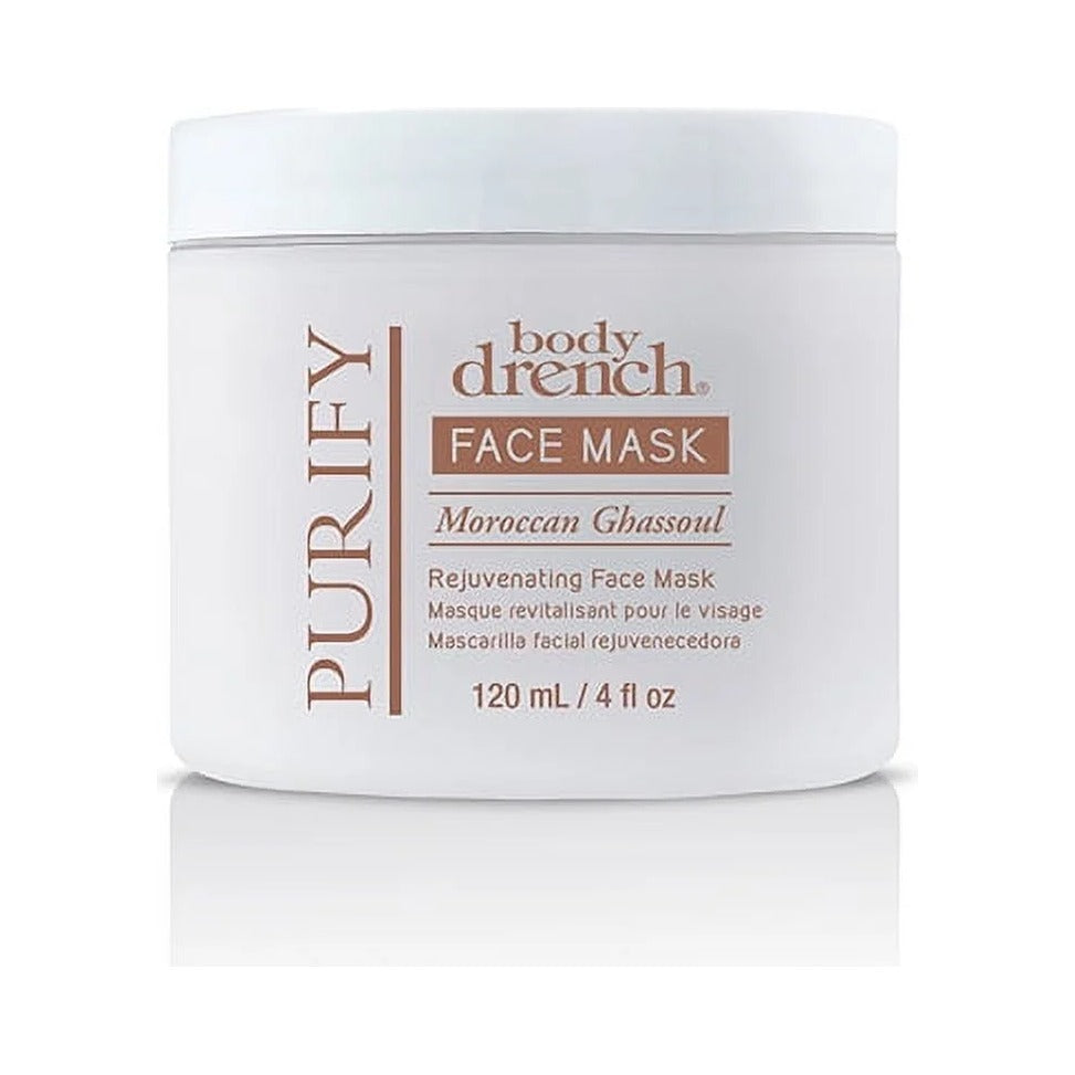 Body Drench Moroccan Ghassoul Rejuvenating Face Mask 4 Oz (Pack of 12)