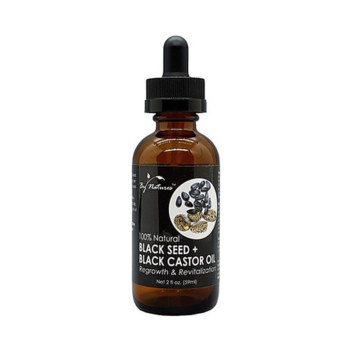 By Nature's Black Castor Black Seed Oil 2 Oz (Pack of 12)