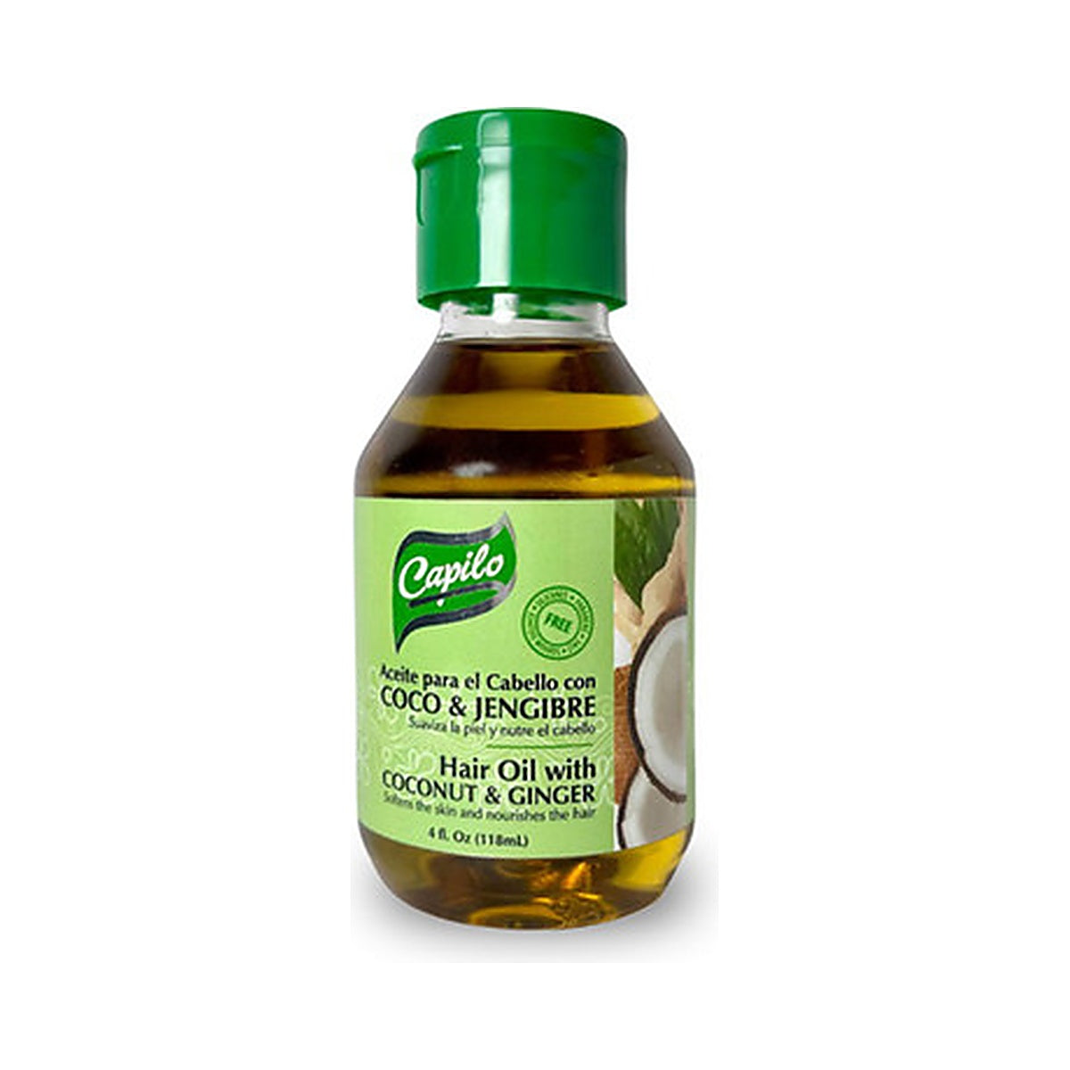 Capilo Coconut & Ginger Oil 4 Oz (Pack of 12)