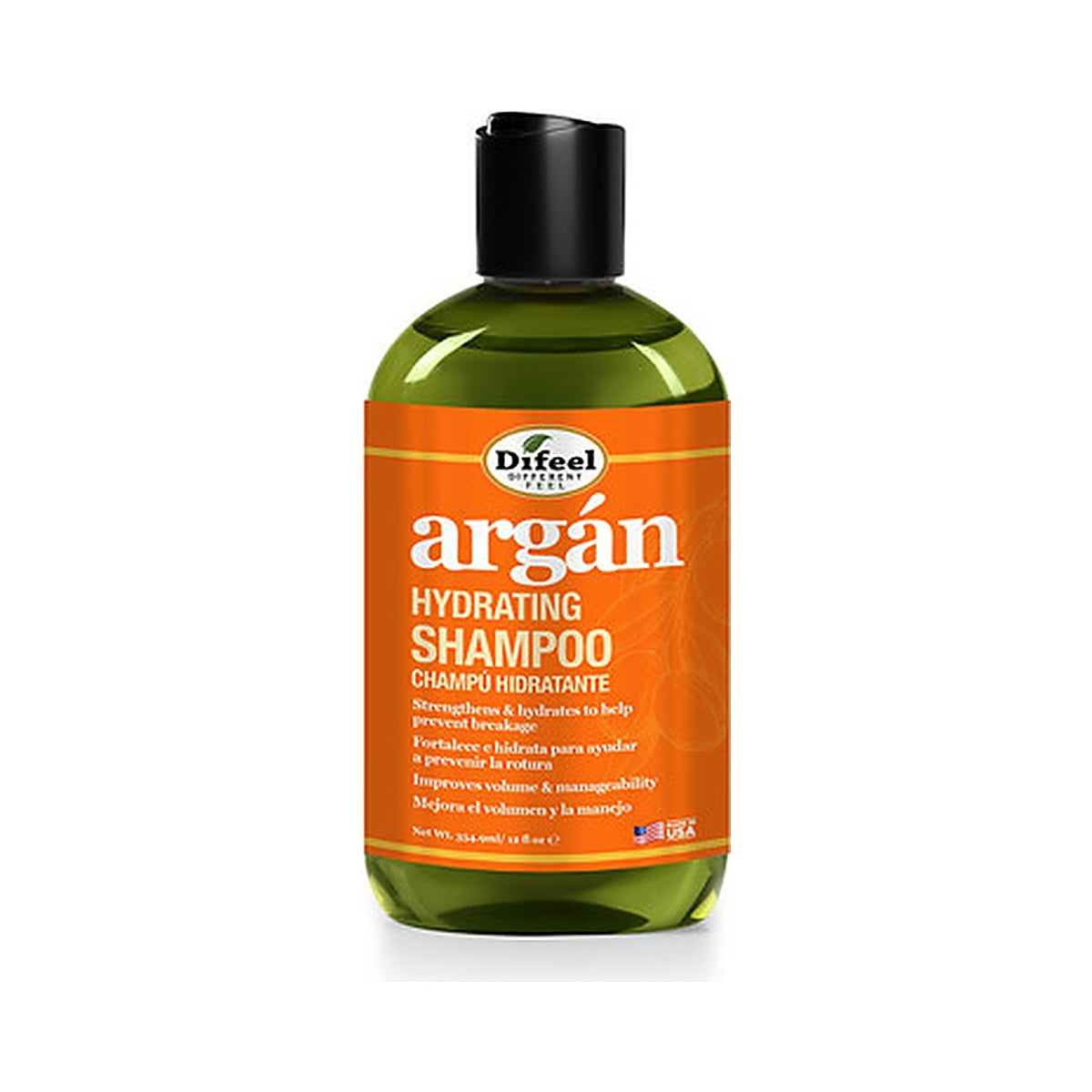 Difeel Argan Hydrating Shampoo 12 Oz (Pack of 12)