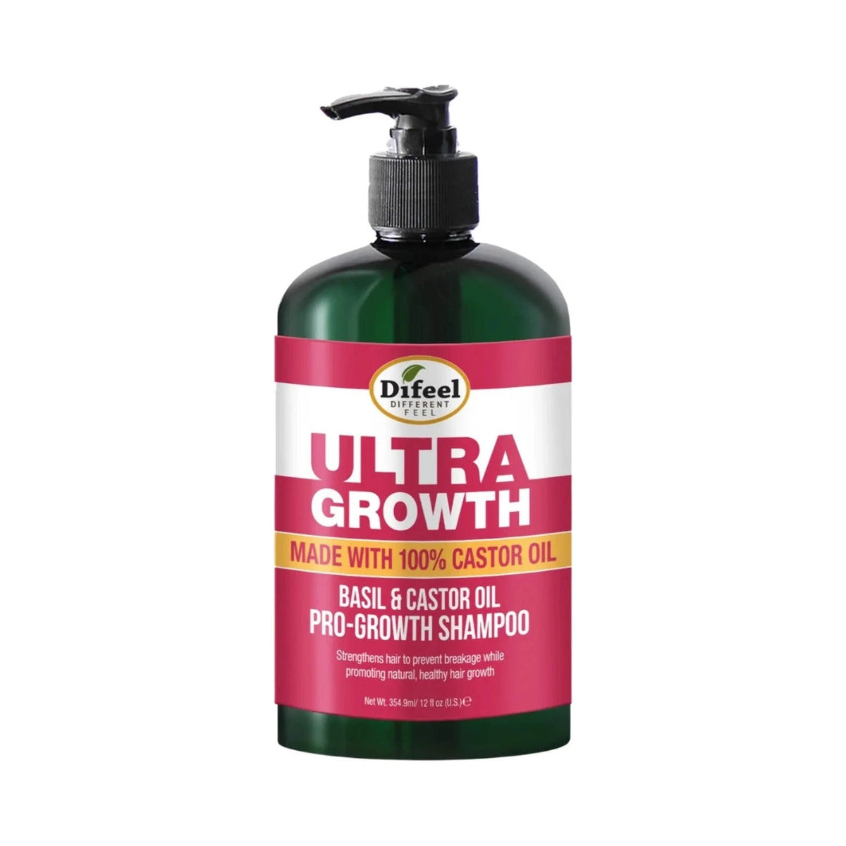 Difeel Ultra Growth Basil Castor Oil Shampoo 12 Oz (Pack of 12) - view 2