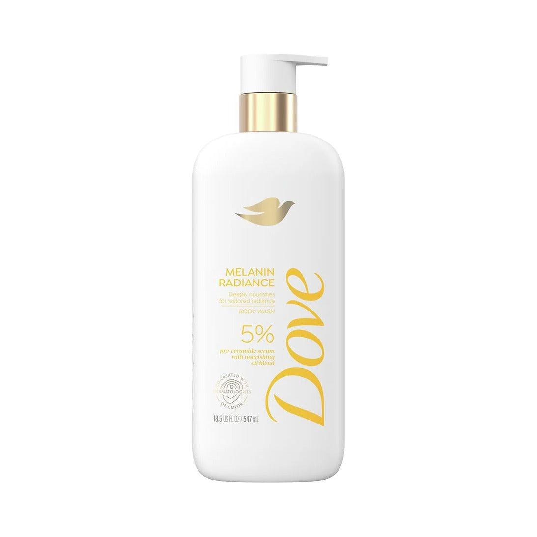Dove Melanin Radiance Body Wash 18.5 Oz (Pack of 4)