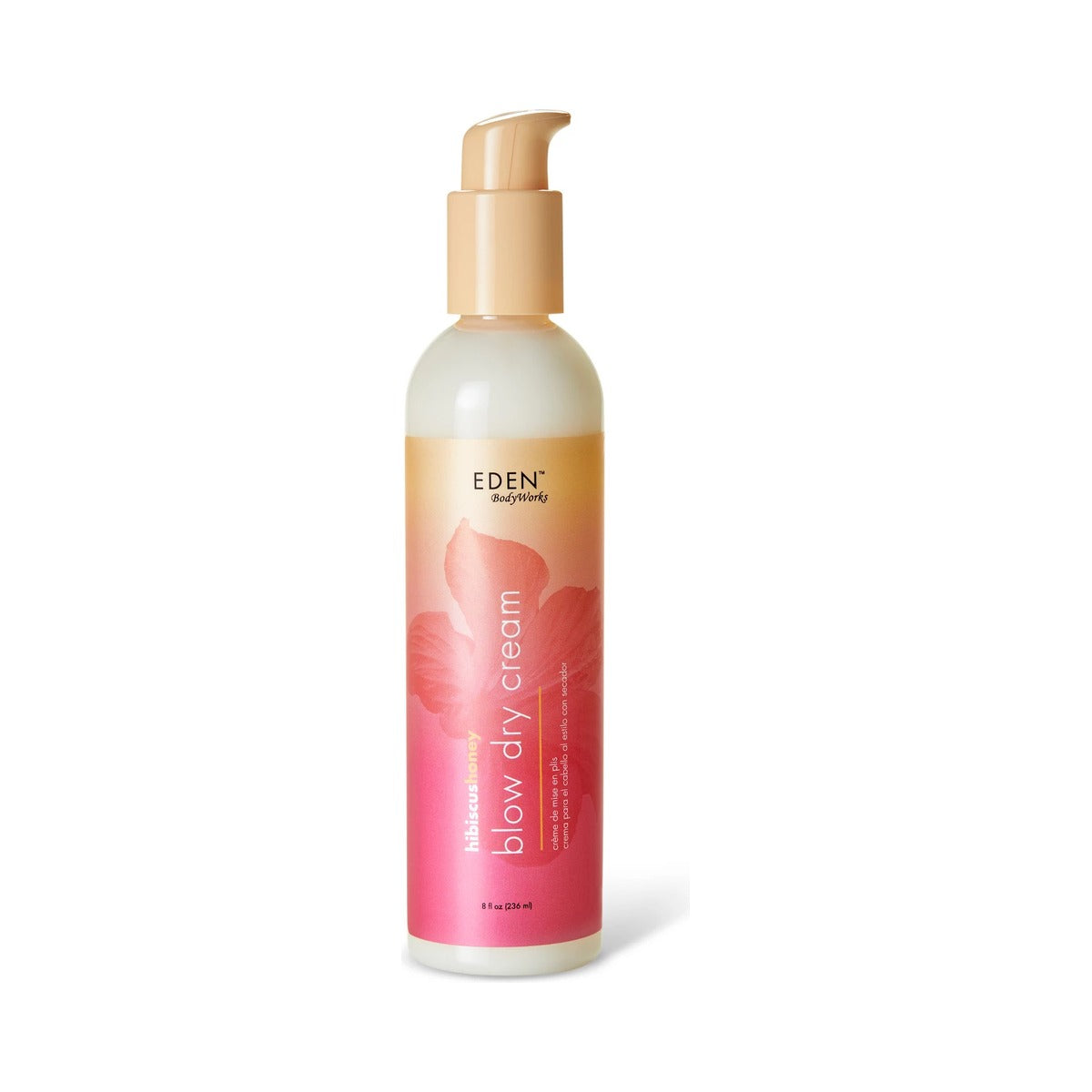 Eden BodyWorks Hibiscus Honey Blow Dry Cream 8 Oz (Pack of 6)