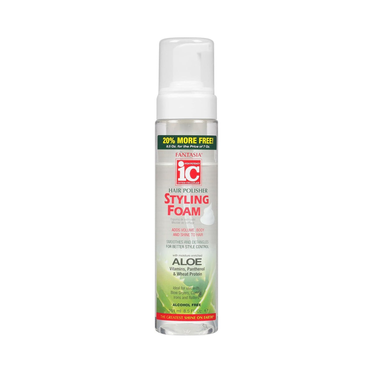 The Fantasia Collection Hair Polisher Styling Foam 8.5 Oz (Pack of 12)
