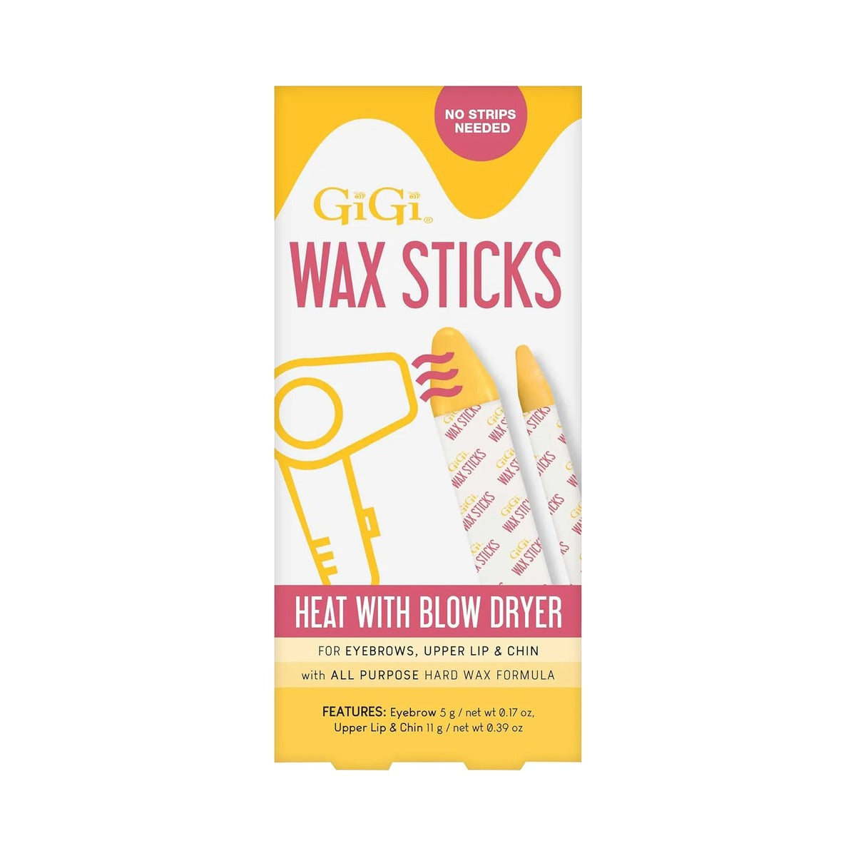 GiGi Wax Sticks Heat with Blow Dryer (Pack of 12)