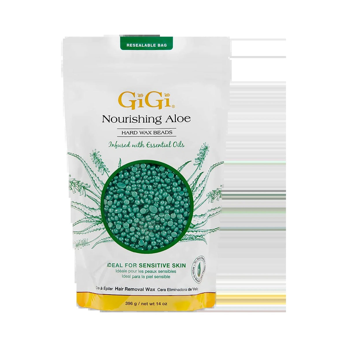 Gigi Nourishing Aloe Hard Wax Beads 14 Oz (Pack of 24)