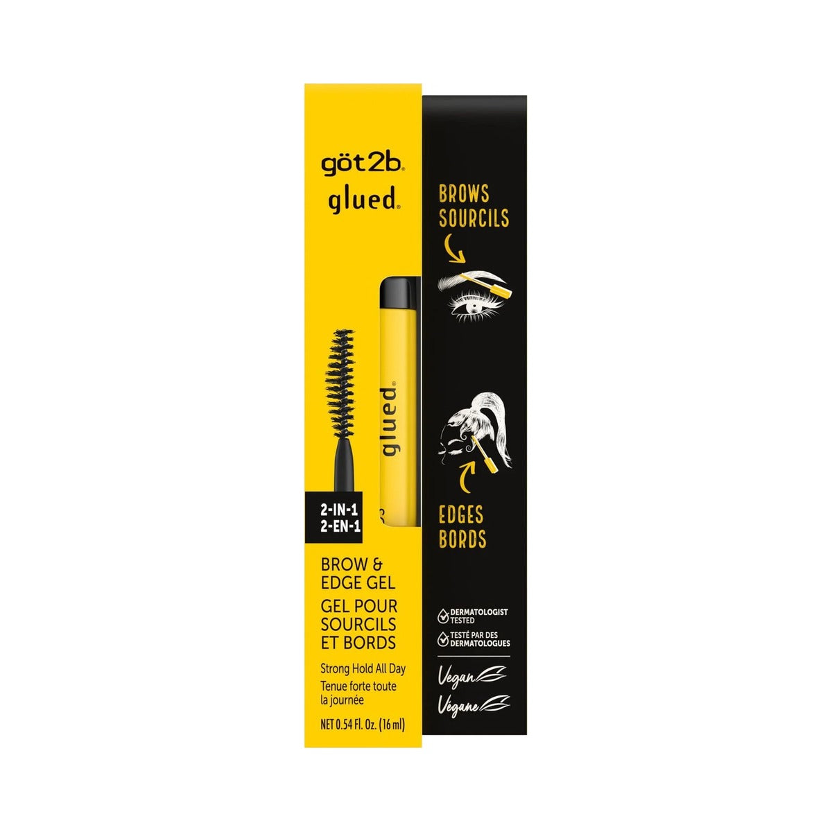 Got2B Glued Brows & Edges Gel 0.54 Oz (Pack of 12)