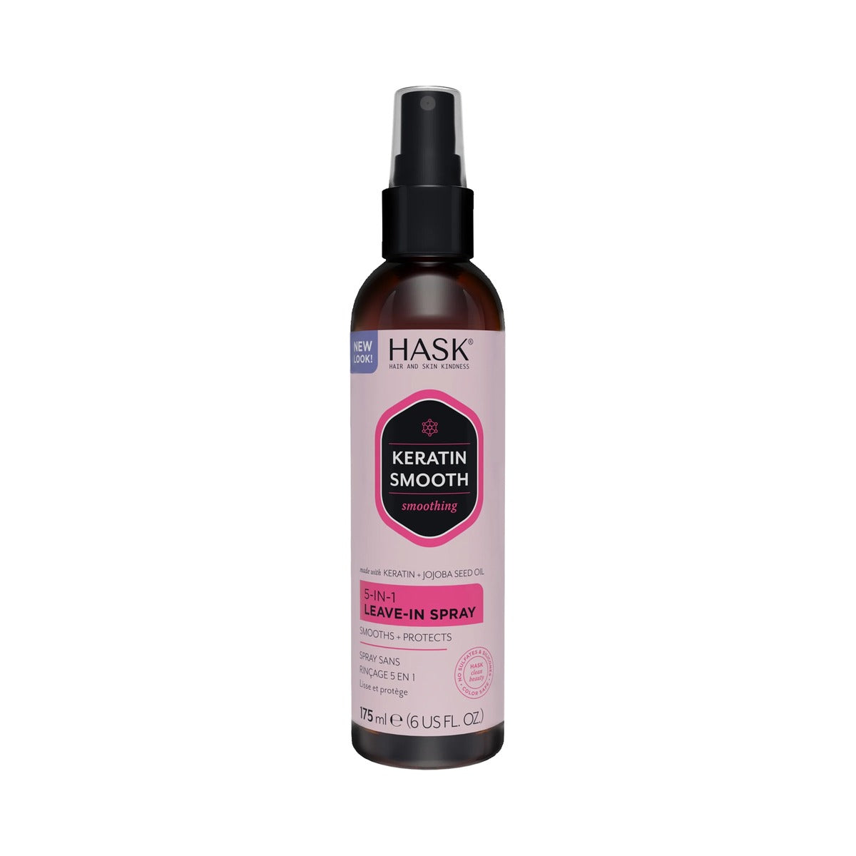 Hask Keratin Smoothing 5-in-1 Leave-in Spray 6 Oz (Pack of 6)